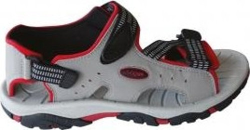 Sandalet Cırtlı Gri-Kırmızı 36