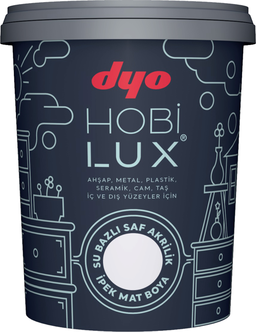 Hobi Boyası Hobilux 0,4 Lt Beyaz (600gr) Seramik ,taş ,ahşap ,cam , Metal Iç Ve Dış Cephe