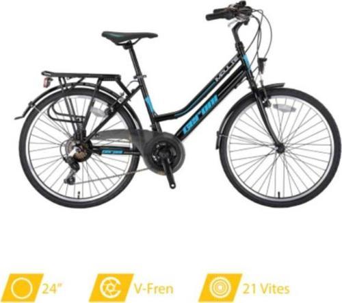GERONİ IMPULSE 24 JANT BİSİKLET SİYAH-TURKUAZ