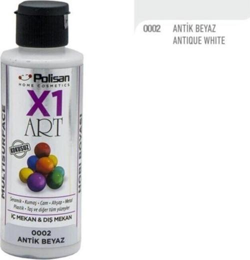 X1art Multisurface Hobi Boyası 120ml - 0002 Antik Beyaz