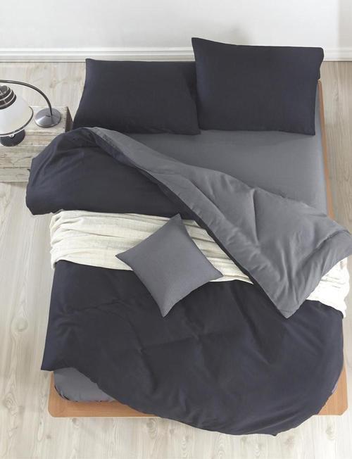 Paint Nevresim Takımı Çift Kişilik Mix Siyah-Füme