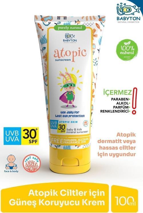 Atopik Ciltler Için Güneş Koruyucu Krem 100 Ml