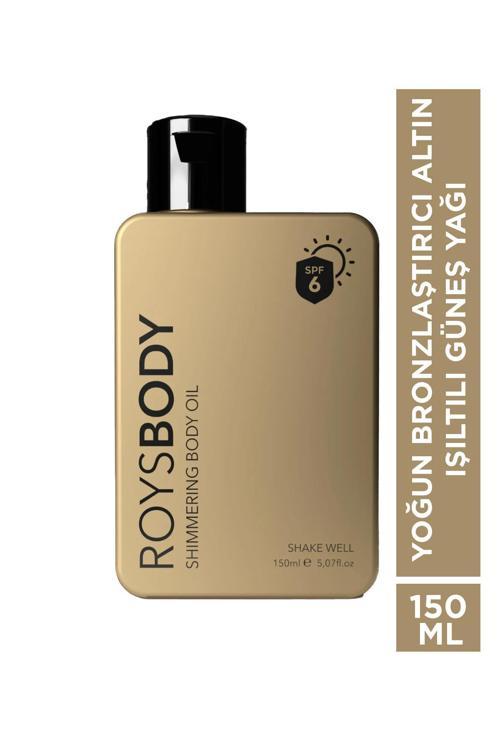 Shimmering Body Oil Yoğun Bronzlaştırıcı Altın Işıltılı Güneş Yağı 150 Ml Spf 6