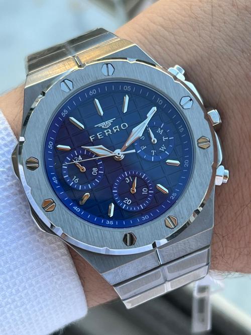 Çelik Kordon İç Fonksiyonları Aktif Chronograph 30 Mt Su Geçirmez Erkek Kol Saati EFM.43002.A3