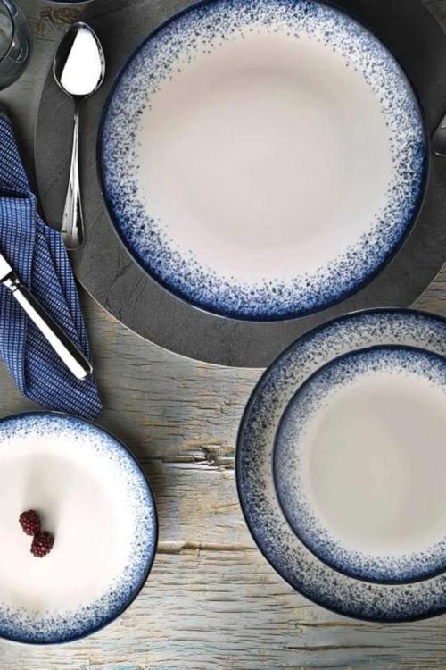 Kare Servis ve Kahvaltı Tabağı Krem 2 li 30 cm