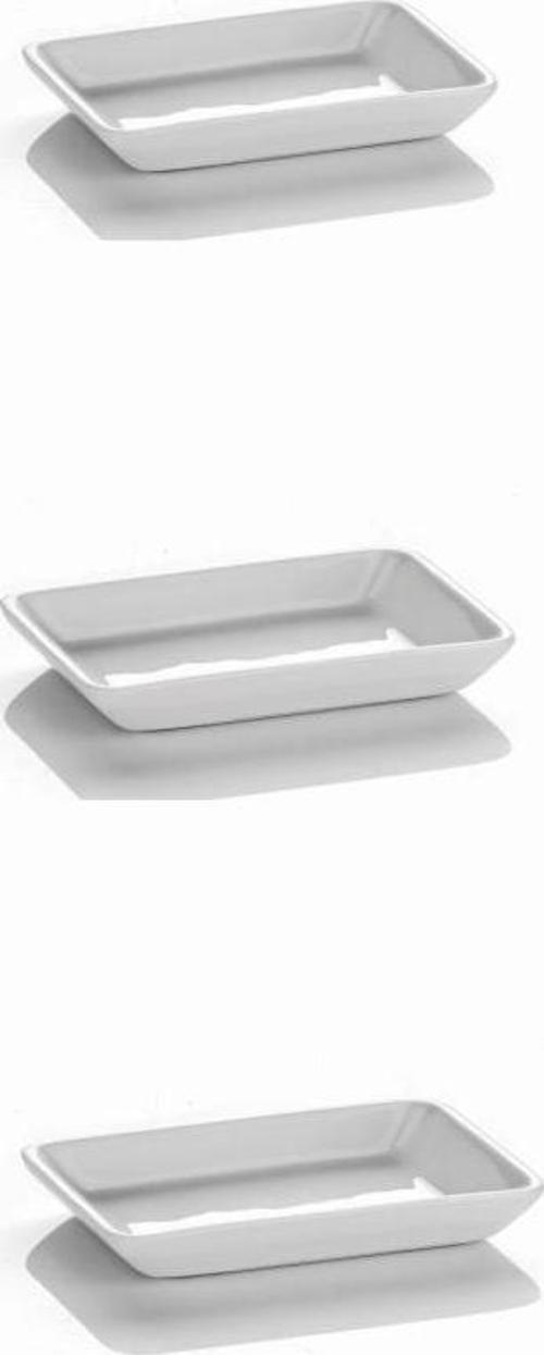 Tavola 10 cm Mini Dikdörtgen Sosluk Reçellik Kahvaltı,Sos,Meze,Çerez Tabağı 3 lü