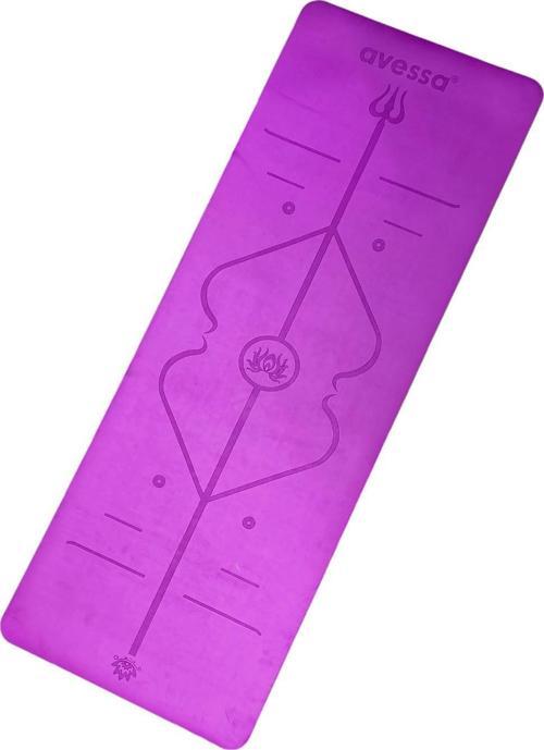 Rym-Purple Kauçuk Yoga Mat Mor