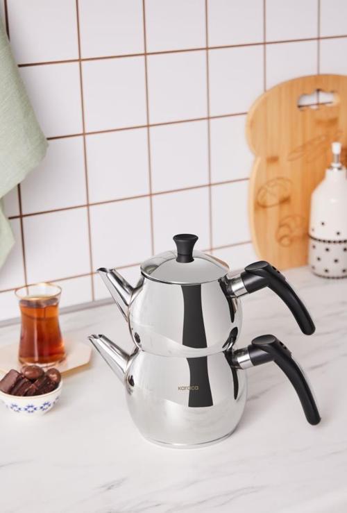 Çise Mini Çaydanlık Takımı Siyah