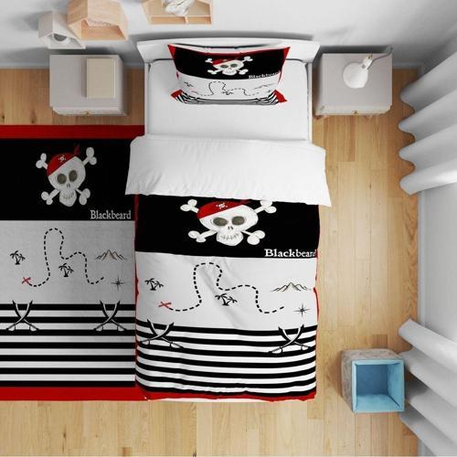Çocuk Bebek Nevresim Takımı Korsan Blackbeard