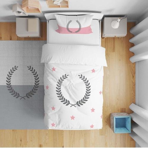 Çocuk Bebek Nevresim Takımı Başak ve Yıldızlı