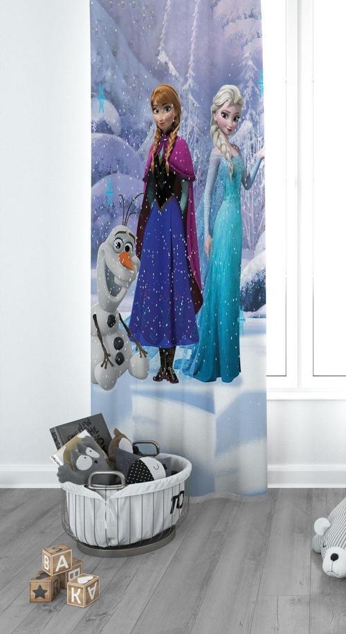 Elsa ve Anna Çocuk Odası Perdesi Fon Perde