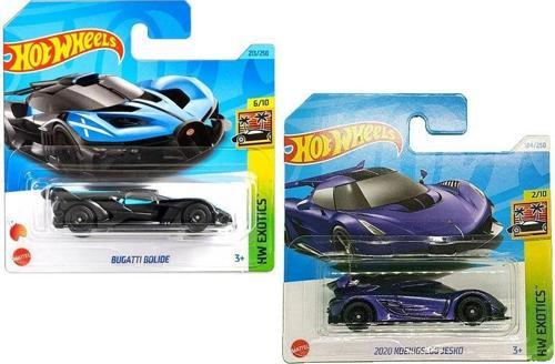 2 Araç Set - 2020 Koenigsegg Jesko & Bugatti Bolide (1/64)