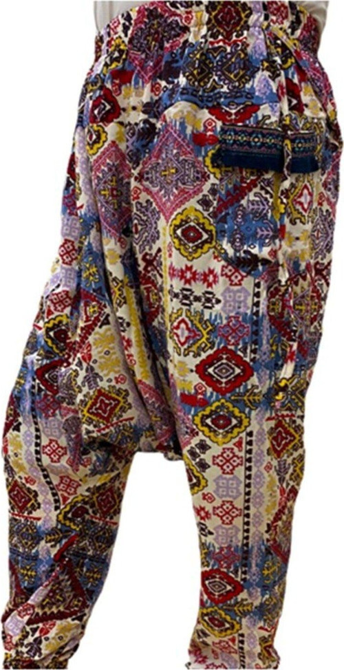 Otantik Etnik Kilim Desenli Şalvar