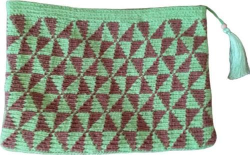 El Örgüsü Wayuu Clutch Çanta (30 Cm X 21 Cm)