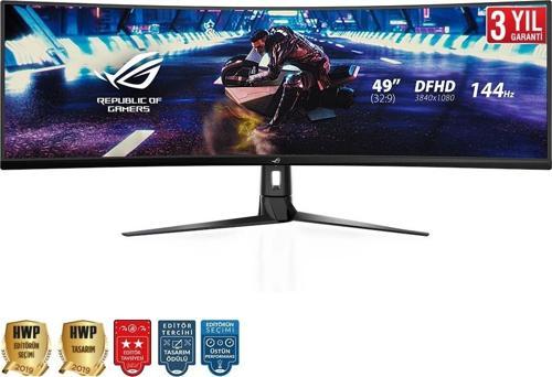 ROG STRIX 49" XG49VQ 144Hz 4ms HDMI DP HDR10 FreeSync Curved VA DFHD Gaming Monitör