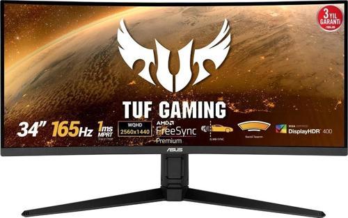 TUF GAMING 34" VG34VQL1B 165Hz 1msDP HDMI USB DP HDMI USB ELMB HDR Curved FreeSync Premium VA G