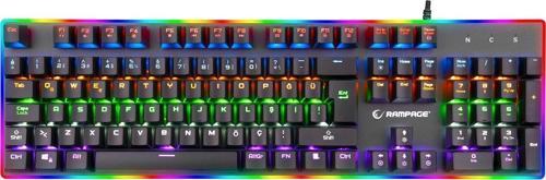 BYGAME-K1 RGB Led Frame Rainbow Mekanik Red Switch Gaming Oyuncu Klavyesi