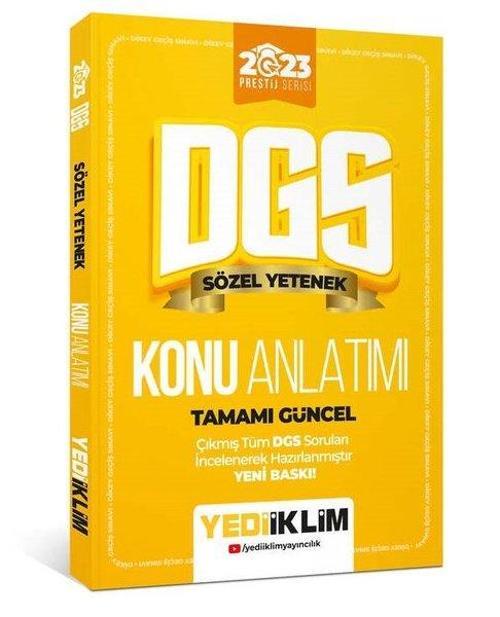 2023 Prestij Serisi DGS Sözel Yetenek Konu Anlatımı