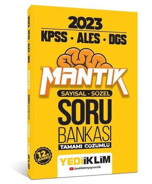 2023 KPSS - ALES - DGS Sayısal Sözel Mantık Tamamı Çözümlü Soru Bankası