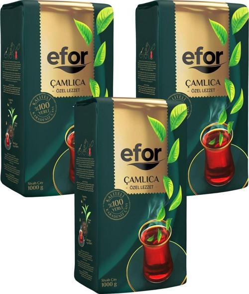 Çamlıca Siyah Dökme Çay 1.000Gr X 3 Adet