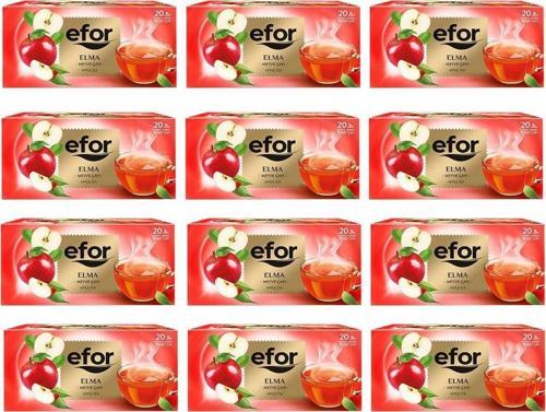 Elma Bardak Poşet Bitki Ve Meyve Çayı 20 Li X 12 Adet