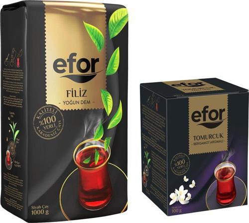 Filiz Siyah Dökme Çay 1.000 Gr + Tomurcuk Bergamot Aromalı 100Gr