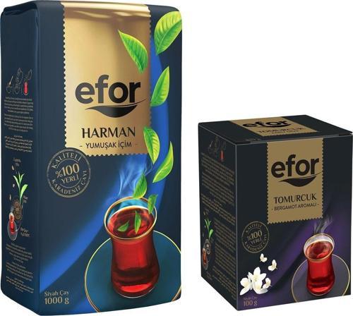 Harman Siyah Dökme Çay 1.000Gr + Tomurcuk Bergamot Aromalı 100Gr