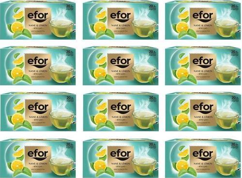 Nane Limon Bardak Poşet Bitki Ve Meyve Çayı 20 Li X 12 Adet