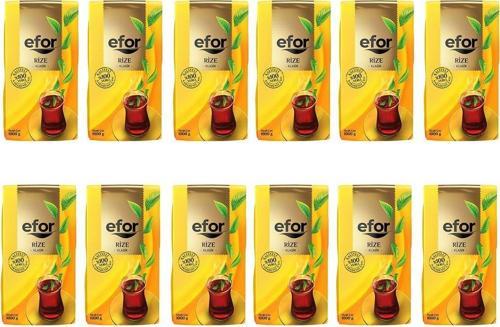Rize Siyah Dökme Çay 1.000 Gr X 12 Adet