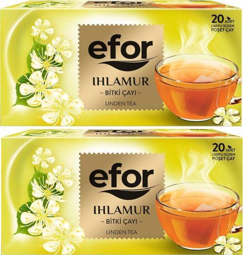 Ihlamur Çayı 20Li 2Li Set - Bardak Poşet Çay - Bitki Çayı - 40 Adet