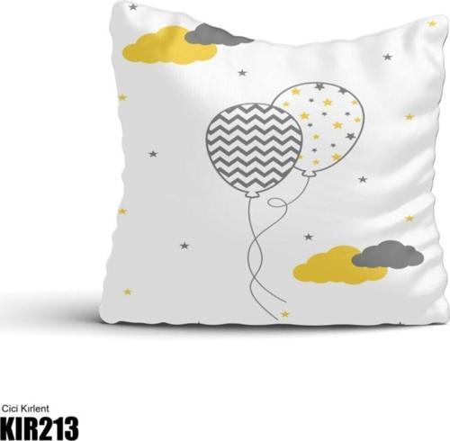 Uçan Balon, Yıldız , Bulut Çocuk Bebek Odası Kırlent Kılıfı