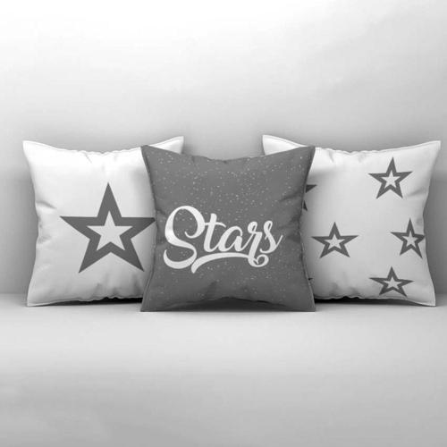 Çocuk Bebek Odası Kırlent Kılıfı Yıldızlı Stars