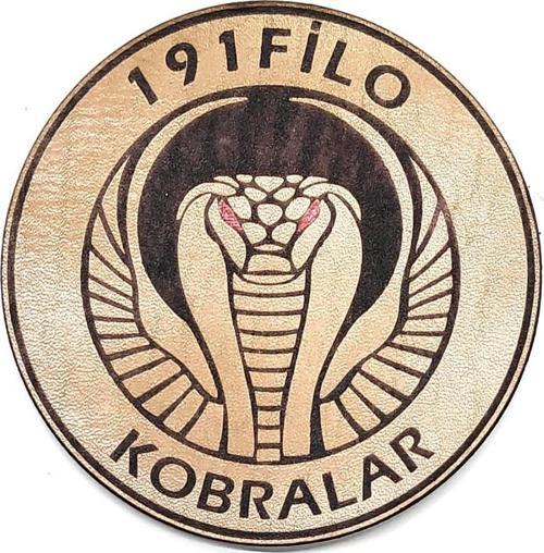 191 FİLO KOBRALAR Deri PEÇ - Arma - Askeri Patch