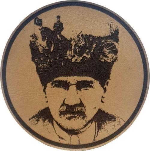 ATATÜRK - Deri Peç - Arma - Leather Patch