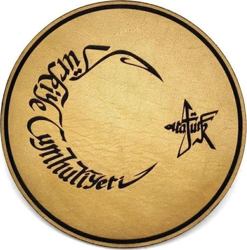 AYYILDIZ ATATÜRK Deri PEÇ - Arma - Askeri Patch