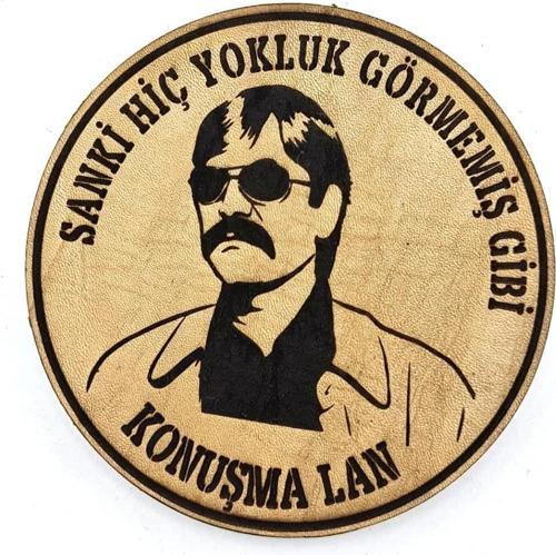 BABAYİĞİT Sanki Hiç Yokluk Görmemiş Gibi Konuşma Lan Deri PEÇ - Arma - Askeri Patch