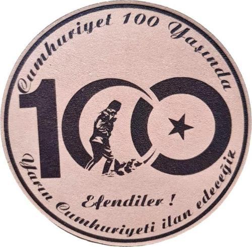 CUMHURİYETİN 100. YILI Deri PEÇ  -Arma - Leather Patch