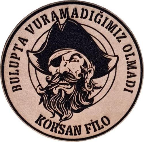 KORSAN FİLO- Deri PEÇ - Arma - Askeri Patch