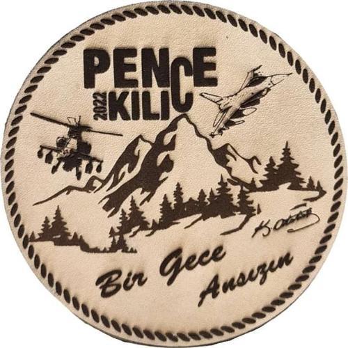 PENÇE KILIÇ HAREKATI - Deri PEÇ - Arma - Askeri Patch