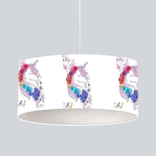 Çocuk Bebek Odası Sarkıt Avize Çiçekli Unicorn