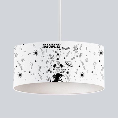 Çocuk Bebek Odası Sarkıt Avize Space Travel Astronot Gezegenler