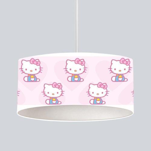 Çocuk Bebek Odası Sarkıt Avize Kalpli Hello Kitty