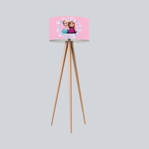 Çocuk Bebek Odası Lambader Pembe Zemin Elsa ve Anna