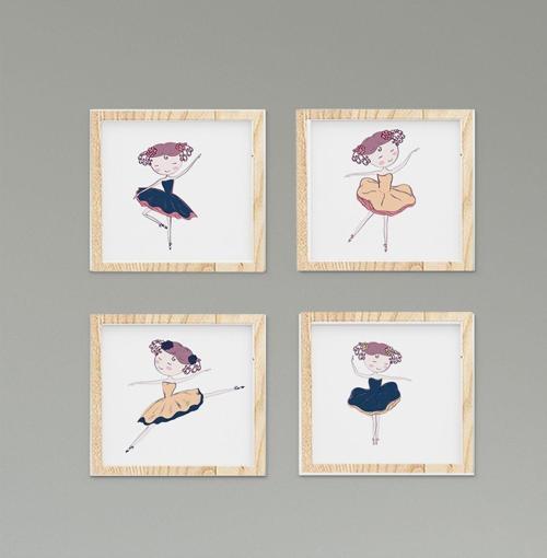 Çocuk Bebek Odası Tablo Çiçekli Tavşanlı Yıldızlar