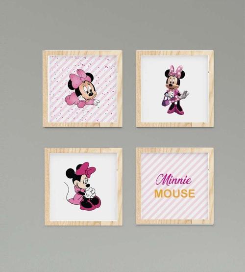 Çocuk Bebek Odası Tablo Puantiyeli Minnie Mouse