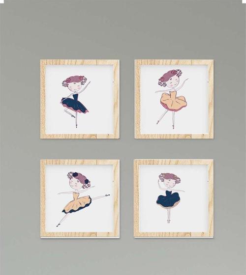 Çocuk Bebek Odası Tablo Balerin Kızlar