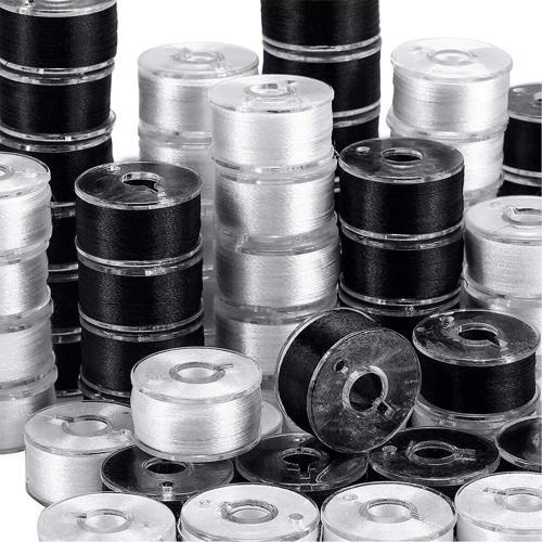 Ev Tipi Aile Dikiş Makinası 30 Adet Siyah Beyaz Iplikli Plastik Masura