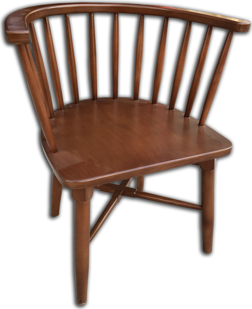 Sandalye 17964 OMURGA Klasik Model Kayın Retro Bambu Ayak Parlak ceviz El Yapım