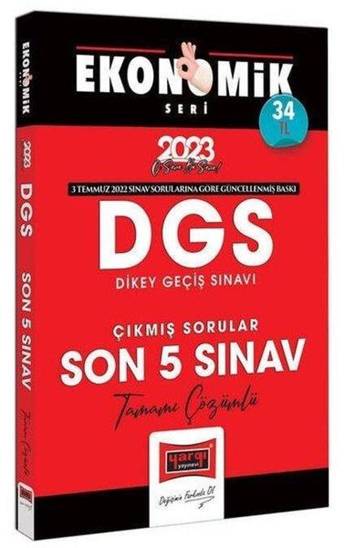 2023 DGS Ekonomik Seri Tamamı Çözümlü Son 5 Yıl Çıkmış Sınav Soruları