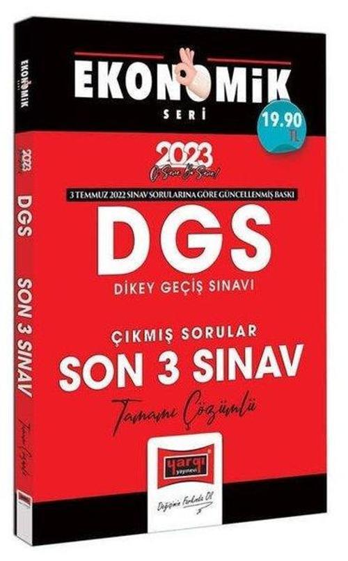 2023 DGS Ekonomik Seri Tamamı Çözümlü Son 3 Yıl Çıkmış Sınav Soruları